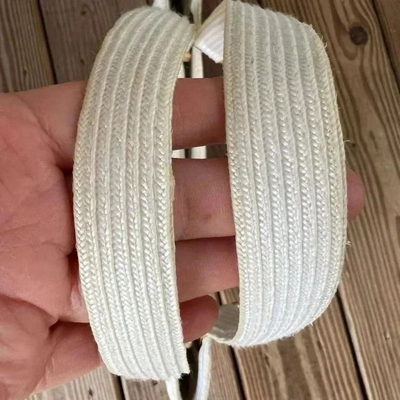 Eric Javits Women's Squishee Tote White Classic Double Strap Gold Hardware - Picture 9 of 16